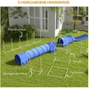 Koduva Šunų agility rinkinys, 7 dalių, mėlyna / oranžinė / balta, plastikas