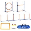 Koduva Šunų agility rinkinys, 7 dalių, oranžinė + mėlyna, 352 x 66 x 69 cm