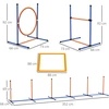 Koduva Šunų agility rinkinys, 7 dalių, oranžinė + mėlyna, 352 x 66 x 69 cm