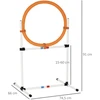 Koduva Šunų agility treniruočių rinkinys su žiedu 2 viename, Model 4, plastikas PE, balta+oranžinė, 74,5 x 66 x 91 cm