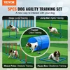 VEVOR Šunų agility treniruočių rinkinys, 5 dalių, PVC
