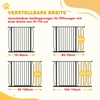 Koduva Šunų apsauginiai varteliai, prispaudžiami, reguliuojamas ilgis 75-115 cm, plienas/ABS, juodi