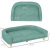 Koduva Šunų sofa-lova, žalia, 98 x 67 x 25 cm