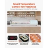 VEVOR Sushi vitrininis šaldytuvas GN-62L, 62 l, 6 indų, 151 x 43 x 29 cm