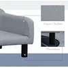 Aosom Šviesiai pilka augintinio sofa su nuimama pagalvėle, iki 20 kg