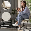 Koduva Švytuoklinių kėdžių rinkinys, boho stilius, PE rotangas, geltona, kreminė