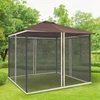 Koduva Tinklelis nuo uodų paviljonui 3 x 3 m, 4 dalys, juodas