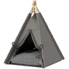 Koduva Tipi stiliaus augintinio lovelė, pilka, 60 x 60 x 76 cm