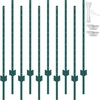 VEVOR Tvoros stulpas, U formos, plieno, žalias, 122 cm, 10 vnt.