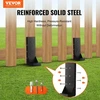 VEVOR Tvoros stulpo inkaro remonto rinkinys, 4 vnt., plienas, 8,9 x 8,9 cm