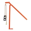 VEVOR Tvoros stulpų traukiklis BY-043-02, su traukimo plokšte ir 119 cm grandine, oranžinis, 95 cm
