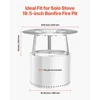 VEVOR Ugnies duobės šilumos deflektorius, skirtas Solo Stove Yukon, nerūdijantis plienas 304, apvalus, 64 x 25 cm