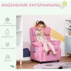 Fotelis Koduva Vaikiška poilsio sofa su kojų atrama ir reguliuojamu atlošu, rausva, 58 x 53 x 70 cm