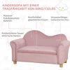 Koduva Vaikiška sofa, 2 vietų, rožinė, 84 x 41,5 x 48,5 cm