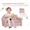 Koduva Vaikiška sofa, 2 vietų, rožinė, 84 x 41,5 x 48,5 cm