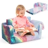 Koduva Vaikiška sofa su antklode 2in1 rožinė