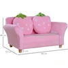 Fotelis Koduva Vaikiška sofa su braškių dizainu, rožinė, 90 x 53 x 48 cm