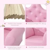 Koduva Vaikiška sofa su pufu, rožinė, 58 x 40,5 x 49 cm, 2 dalių rinkinys