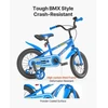 VEVOR Vaikiškas dviratis TQ1401, BMX stiliaus, 35,56 cm, mėlynas, vaikams nuo 90 iki 115 cm ūgio
