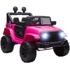 Koduva Vaikiškas elektrinis automobilis, 12V, su nuotolinio valdymo pultu, 2 varikliai, LED, garsinis signalas, rožinis, 100 x 65 x 72 cm