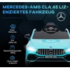 Aosom Vaikiškas elektrinis automobilis Mercedes-benz AMG CLA 45, šviesiai mėlynas, 110 x 61 x 45 cm