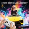 Koduva Vaikiškas elektrinis automobilis Lamborghini, 12 V, geltonas, 101,5 x 49 x 43 cm