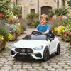 Koduva Vaikiškas elektrinis automobilis Mercedes-AMG dizaino, baltas, 99 x 55 x 43 cm