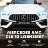 Koduva Vaikiškas elektrinis automobilis Mercedes-AMG dizaino, baltas, 99 x 55 x 43 cm