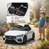 Koduva Vaikiškas elektrinis automobilis Mercedes-AMG dizaino, baltas, 99 x 55 x 43 cm