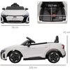 Koduva Vaikiškas elektrinis automobilis Audi RS e-tron GT, baltas, 103 x 58 x 41 cm