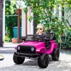 Koduva Vaikiškas elektrinis automobilis, 12V, su nuotolinio valdymo pultu, 2 varikliai, LED, garsinis signalas, rožinis, 100 x 65 x 72 cm