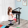 Koduva Vaikiškas elektroninis pianinas su 37 klavišais, kėdute ir mikrofonu, juodas, 48 x 39 x 69 cm