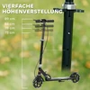 Koduva Vaikiškas paspirtukas, dvigubi stabdžiai, metalinis rėmas, sulankstomas, juodas, 73-89 cm