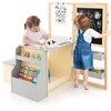 Koduva Vaikų meno centras stalas su suolais, pilkas