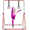 Promotion Vaikų sulankstoma gimnastikos juosta su 4 aukščio lygiais ir žiedais, raudona