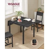 Koduva Valgomojo stalas 2–4 asmenims, sulankstomas, 78 x 120 x 76,2 cm, juodas