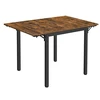 Koduva Valgomojo stalas 2–4 asmenims, sulankstomas, 120 x 78 x 76,2 cm, vintažinės rudos-juodos spalvos