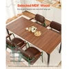 Koduva Valgomojo stalas VEVOR SR245385, rudas, MDF ir geležis, 180 x 80 x 75 cm, 6-8 asmenims