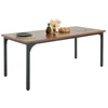 Koduva Valgomojo stalas VEVOR SR245385, rudas, MDF ir geležis, 180 x 80 x 75 cm, 6-8 asmenims