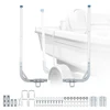 Koduva Valties priekabos kreiptuvai VEVOR XC2178, 2 vnt., plienas/PVC, 775/1205 mm