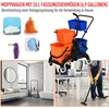Koduva Valymo vežimėlis su šluostės kibiru, 26 l, plastikas, metalas, oranžinis, 78 x 45 x 95 cm