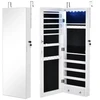 Koduva Veidrodinis papuošalų spintelė su LED šviesomis Balta