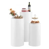 Koduva Vestuvinis gėlių stovas VEVOR, 3 vnt., baltas, PVC, Ø40 x 60/75/90 cm, iki 15 kg