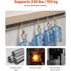 VEVOR 10 FT slankiojančių tvarto durų furnitūros komplektas, 330 lb, juodas
