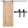 VEVOR 10 FT slankiojančių tvarto durų furnitūros komplektas, 330 lb, juodas