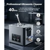 VEVOR 10 l ultragarsinė valymo vonelė, profesionali, su krepšeliu ir skaitmeniniu ekranu, 180 W, 40 kHz
