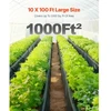 VEVOR 10 mil plastikinė plėvelė, 10 x 100 pėdų, juoda