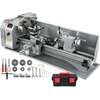 Koduva VEVOR 1100 W mini metalo tekinimo staklės 220 x 750 mm, kintamo greičio, su 3 žandikaulių griebtuvu