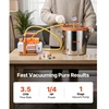 VEVOR 11,36 l vakuuminė kamera su siurbliu, 3,5 CFM 99 l/min, nerūdijančio plieno degazavimo rinkinys, grūdinto stiklo dangtis