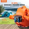 VEVOR 12 V diafragminis siurblys, 3 GPM (11,36 l/min), 3 kamerų DC vandens siurblys su automatiniu slėgio jungikliu